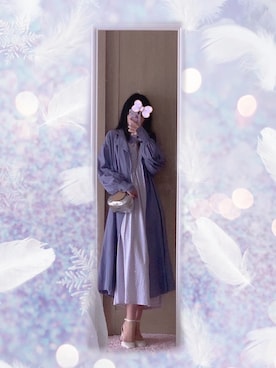 「FREE'S MART（フリーズマート）のアイテム（トレンチコート）」を使った、❥Annikaaa☾さん（レディース・154cm）の秋コーディネート