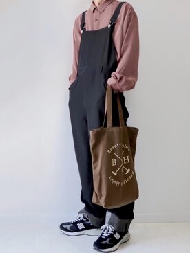 「CASPER JOHN（キャスパージョン）のアイテム（オールインワン・サロペット）」を使った、あすさん（メンズ・176cm）の秋コーディネート