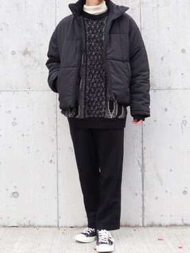 「UNIQLO（ユニクロ）のエクストラファインメリノリブタートルネックセーター（長袖）（ニット/セーター）」を使った、あすさん（メンズ・176cm）の冬コーディネート