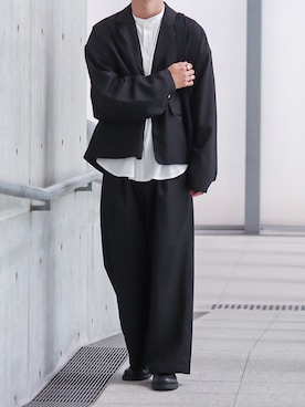 「act'm（アクトム）のアイテム（セットアップ）」を使った、あすさん（メンズ・176cm）の春コーディネート