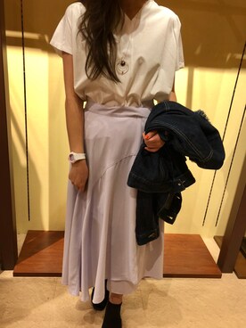 「HVC（エイチブイシー）のアイテム（ジャケット/アウター）」を使った、HVC市原店さん（レディース・160cm）の春コーディネート