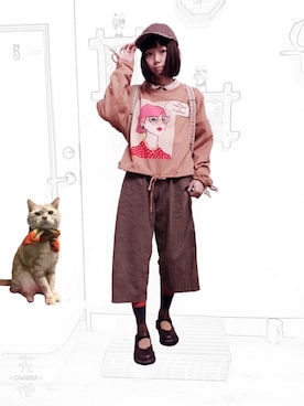 「小隻女」｜Jw薇薇さん（レディース・152cm）の春コーディネート