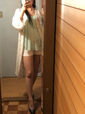「Guess（ゲス）のアイテム（アクセサリー）」を使った、詩乃崎さん（レディース・163cm）の夏コーディネート