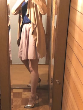 「Bershka（ベルシュカ）のアイテム（パンプス）」を使った、詩乃崎さん（レディース・163cm）の夏コーディネート