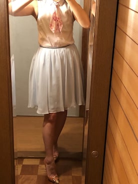 「Guess（ゲス）のアイテム（アクセサリー）」を使った、詩乃崎さん（レディース・163cm）の夏コーディネート