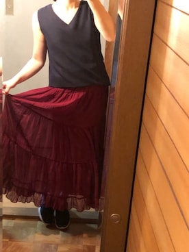 「elvence（エルベンス）のアイテム」を使った、詩乃崎さん（レディース・163cm）の夏コーディネート