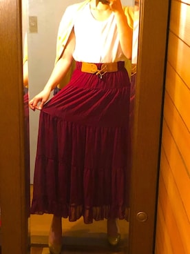 「elvence（エルベンス）のアイテム」を使った、詩乃崎さん（レディース・163cm）の夏コーディネート