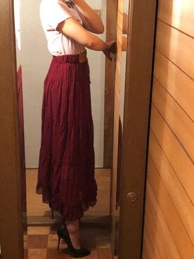 「elvence（エルベンス）のアイテム」を使った、詩乃崎さん（レディース・163cm）の夏コーディネート