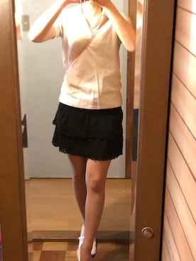 「petit berry（プチベリー）のアイテム」を使った、詩乃崎さん（レディース・163cm）の夏コーディネート