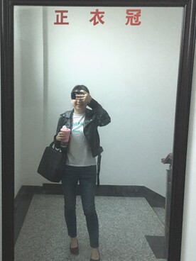 「Etam（エタム）のアイテム（ジャケット/アウター）」を使った、无委办的同志さん（レディース・162cm）の春コーディネート