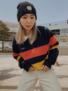 「RVCA（ルーカ）のアイテム」を使った、_ayachaloha_さん（レディース・160cm）の冬コーディネート