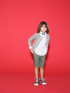 「maarook（マルーク）のアイテム（ジャケット/アウター）」を使った、Mika Domingoさん（キッズ・120cm）の冬コーディネート