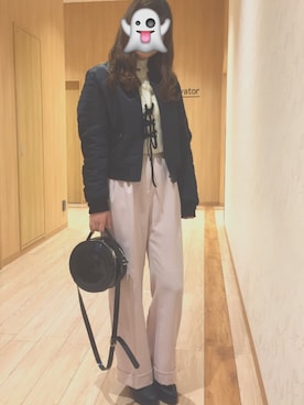 「G.V.G.V.（ジーヴィージーヴィー）のアイテム（ブルゾン）」を使った、Chiho♡さん（レディース・163cm）の冬コーディネート