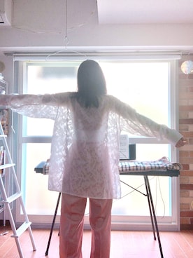 「サテンパンツ」｜「アイテム（アンダーウェア）」を使った、higueriさん（レディース・152cm）の夏コーディネート