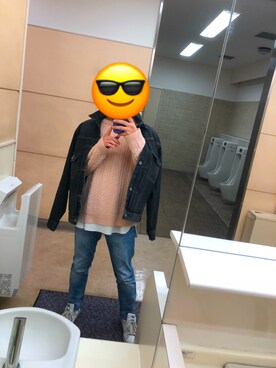 「BACK NUMBER（バックナンバー）のアイテム（デニムジャケット）」を使った、Yさん（メンズ・165cm）の冬コーディネート