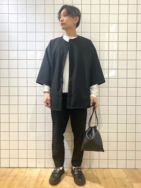 「SMELLY（スメリー）のアイテム（バッグ）」を使った、なかやんさん（メンズ・166cm）の春コーディネート
