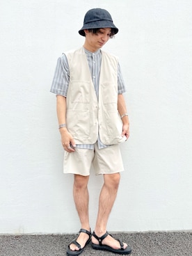 「アイテム（帽子）」を使った、なかやんさん（メンズ・166cm・20代）の春コーディネート