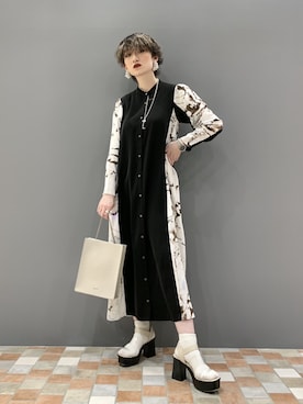 ワンピース ドレスを使った 春コーデ の人気ファッションコーディネート Wear