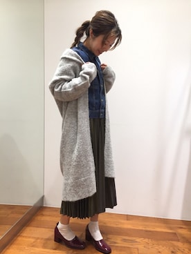 「URBAN RESEARCH ROSSO WOMEN（アーバンリサーチ　ロッソ）のアイテム（デニムジャケット）」を使った、ROSSOエスパル仙台店さん（レディース・160cm）の秋コーディネート