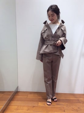 「URBAN RESEARCH ROSSO WOMEN（アーバンリサーチ　ロッソ）のアイテム（その他アウター）」を使った、ROSSOエスパル仙台店さん（レディース・150cm）の夏コーディネート