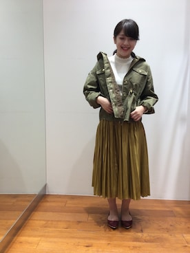 「URBAN RESEARCH ROSSO」｜「アイテム（ブルゾン）」を使った、ROSSOエスパル仙台店さん（レディース・150cm）の夏コーディネート