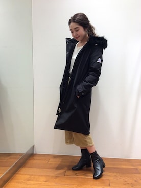 「URBAN RESEARCH ROSSO」｜「アイテム（ダウンジャケット/コート）」を使った、ROSSOエスパル仙台店さん（レディース・155cm）の秋コーディネート