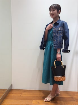 「URBAN RESEARCH ROSSO WOMEN（アーバンリサーチ　ロッソ）のアイテム（デニムジャケット）」を使った、ROSSOエスパル仙台店さん（レディース・150cm）の春コーディネート