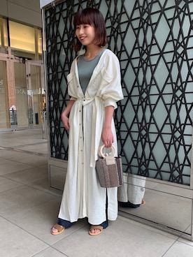 「URBAN RESEARCH ROSSO WOMEN（アーバンリサーチ　ロッソ）のアイテム（サンダル）」を使った、ROSSOエスパル仙台店さん（レディース・150cm）の春コーディネート