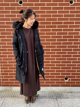 「URBAN RESEARCH ROSSO」｜「アイテム（ダウンジャケット/コート）」を使った、ROSSOエスパル仙台店さん（レディース・160cm）の秋コーディネート