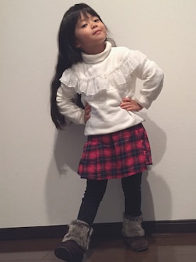 あんぱんちさん(キッズ・110cm)の冬コーディネート