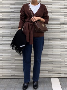 「シンプルおしゃれが好き」｜rnさん（レディース・157cm）の秋コーディネート