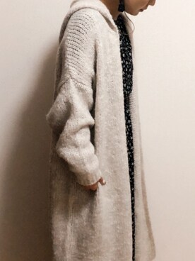 「SLOBE IENA（スローブイエナ）のアイテム（その他アウター、ホワイト系）」を使った、maiimaiiさん（161cm）の秋コーディネート