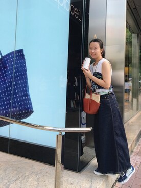 「kanmi（カンミ）のアイテム」を使った、Tang Chung Han Hodyさん（レディース・163cm）の夏コーディネート