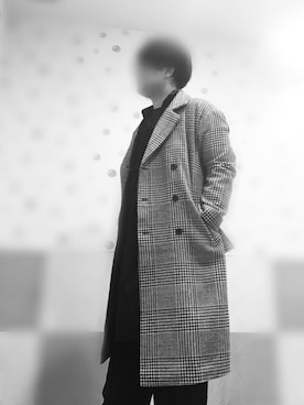 「グレーコーデ」｜「アイテム（トレンチコート）」を使った、センパイさん（メンズ・171cm）の冬コーディネート