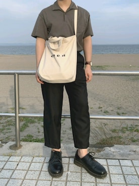 「アイテム（バングル/リストバンド）」を使った、鞠乃助(まりのすけ)さん（メンズ・159cm・20代）の夏コーディネート