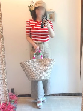 「マリン」｜「アイテム（キャスケット）」を使った、Nancyさん（レディース・163cm）の秋コーディネート