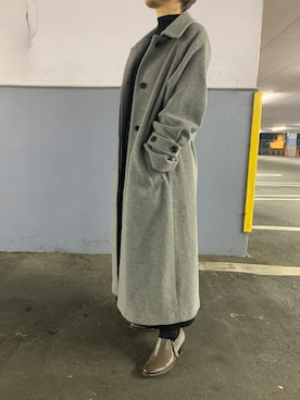 「Simplicite（サンプリシテ）のアイテム（ワンピース/ドレス）」を使った、レモンさん（レディース・153cm）の冬コーディネート