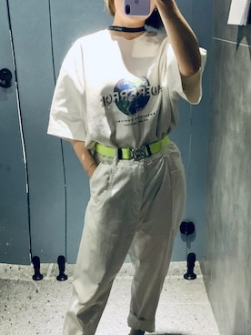 「GUIDI（グイディ）のアイテム」を使った、00beansさん（レディース・155cm）の春コーディネート