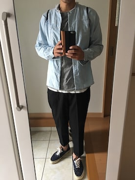 「SASQUATCHfabrix.（サスクワァッチファブリックス）のアイテム」を使った、takさん（メンズ・179cm）の秋コーディネート