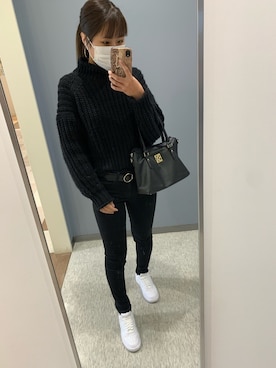 「H&M（エイチ・アンド・エム）のアイテム（ニット/セーター）」を使った、Meiさん（レディース・163cm）の秋コーディネート