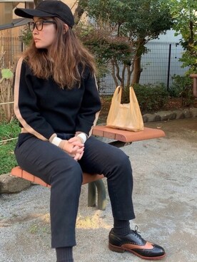 「NAISSANCE（ネサンス）のアイテム（帽子）」を使った、Souveniさん（レディース・157cm）の春コーディネート