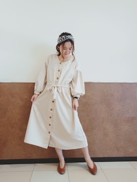 「いいね返し」｜「アイテム（ワンピース/ドレス）」を使った、あののさん（レディース・164cm）の冬コーディネート