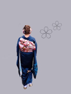 「成人式」｜「アイテム（その他）」を使った、あらんさん（レディース・154cm）の冬コーディネート