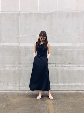 「アイテム（サンダル、ゴールド系）」を使った、𝕒𝕪𝕒さん（レディース・167cm）の夏コーディネート