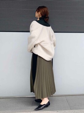 「STUDIOUS（ステュディオス）のアイテム（ブルゾン）」を使った、𝕒𝕪𝕒さん（レディース・167cm）の秋コーディネート