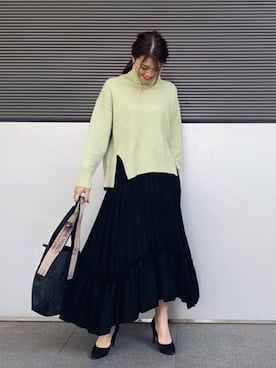 「THEATRE PRODUCTS（シアタープロダクツ）のアイテム（トートバッグ）」を使った、𝕒𝕪𝕒さん（レディース・167cm）の秋コーディネート