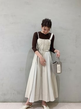 「CASA FLINE（カーサフライン）のアイテム」を使った、𝕒𝕪𝕒さん（レディース・167cm）の春コーディネート