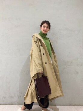 「CLANE（クラネ）のアイテム（トレンチコート）」を使った、𝕒𝕪𝕒さん（レディース・167cm）の春コーディネート