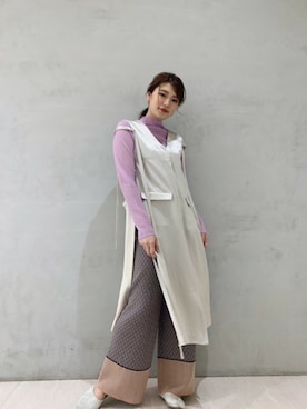 「TAN（タン）のアイテム」を使った、𝕒𝕪𝕒さん（レディース・167cm）の春コーディネート