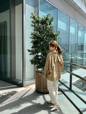 「CLANE（クラネ）のアイテム（シャツ/ブラウス）」を使った、𝕒𝕪𝕒さん（レディース・167cm）の春コーディネート